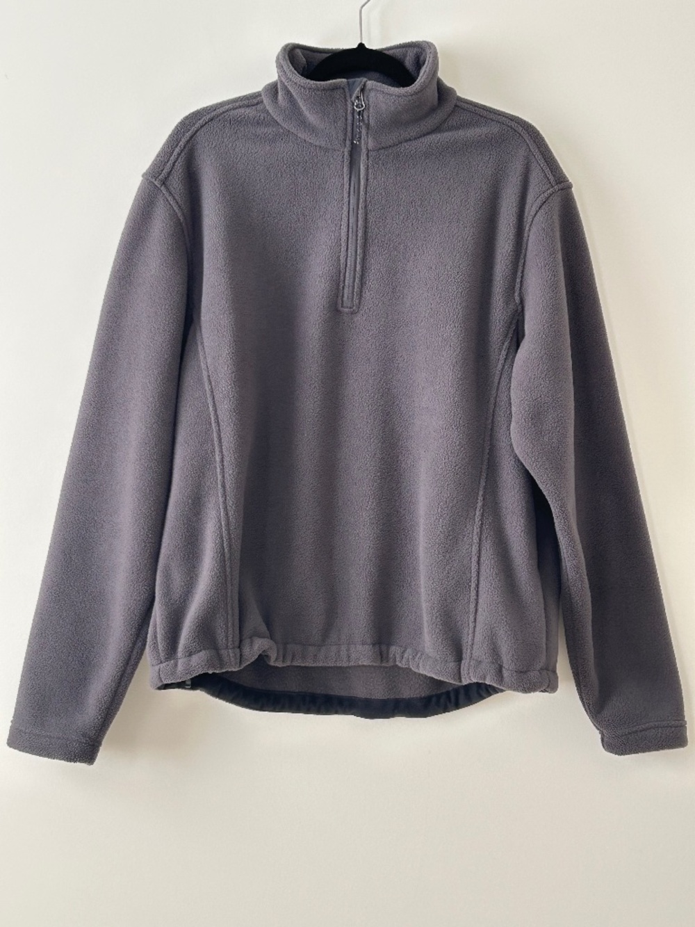 Port Authority Gray Fleece Zip Pullover